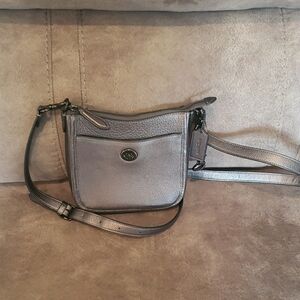Coach Gray Leather Crossbody Bag
